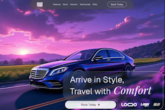 design chauffeur website taxi booking app limousine website taxi booking website