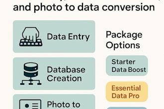 convert image to text, excel data entry, data mining, web research, copy paste