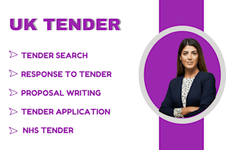 write UK tender responses, selection questionnaires, and bid applications