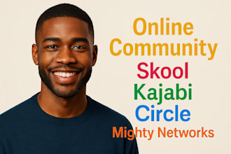 create kajabi online community circle, skool mighty network
