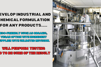 be your chemist to formulate your industrial  chemical complaint paint product