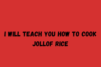 teach you how to cook afican jollof rice