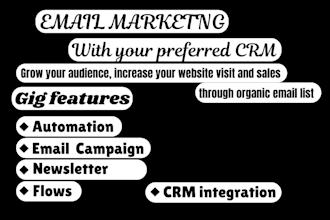 do complete email marketing via klaviyo brevo hubspot mailchimp constant contact