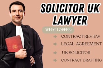 be your UK solicitor, document review, contract drafting, demand letter