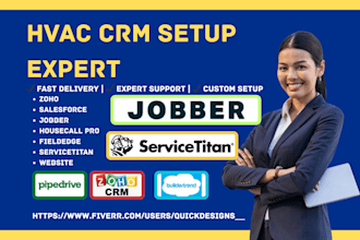 do hvac crm zoho salesforce jobber housecall pro fieldedge servicetitan website