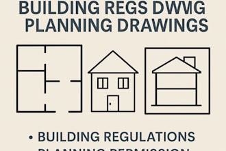 create uk building control building regs and permit drawings