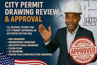 review draw stamp architectural drawing 2d floor plan site plan mep city permit