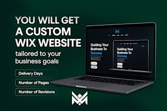 create a custom wix website thats modern  responsive, and goal driven