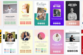 interactieve bio met links als interactieve PDF ontwerp