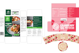 create dieline or die cut line for packaging design
