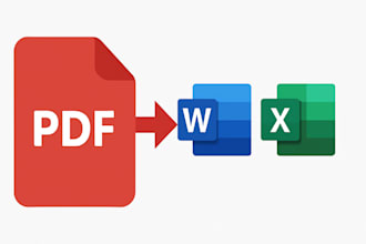 convert PDF, images to word or excel with ocr