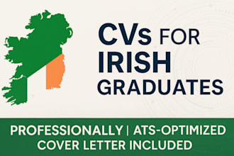 write an ats friendly CV and cover letter for irish and UK graduates