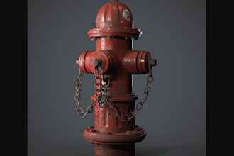 create realistic 3d game assets, props, object weapon and texture for video game