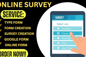 create online survey, goggle forms and questionnaire for real customers