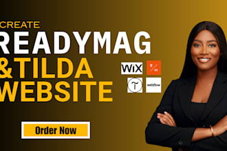 do 24 hours readymag tilda squarespace wordpress wix landing page website design
