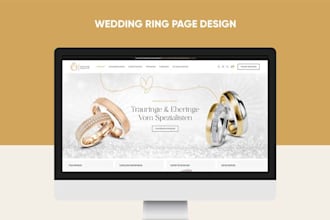 design jewelry shopify store engagement ring jewellery website shopify redesign