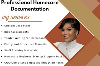 get care plans, risk assessments, tenders, and startup packs for homecare
