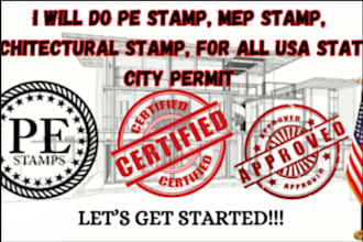 review architectural plan engineering drawing mep stamp florida city permit
