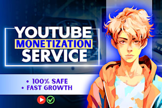 do complete youtube channel promotion for monetization