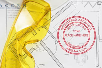stamp your architectural drawings with a certified architect seal