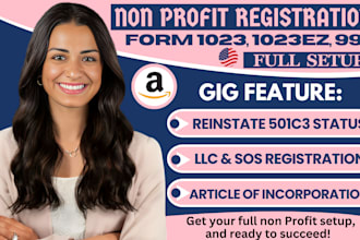 register, reinstate 501c3, file 501c3 non profit, bylaws form 1023 ez 1023, 990
