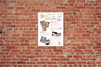 design an eyecatching poster for your event or promotion