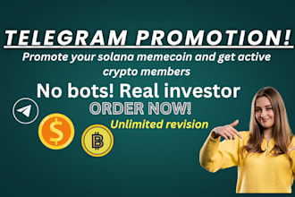 pump solana memecoin and crypto token with viral twitter telegram promotion