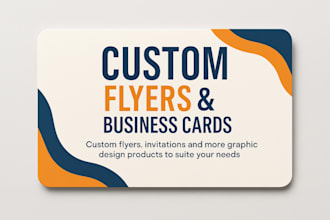 design elegant invitations, business flyers, design products