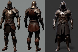 create skyrim model, fallout 4 model, 3d model, 3d armor, custom mod for you