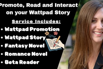 beta read, interact, promote your wattpad story, engage on book or ebook novel