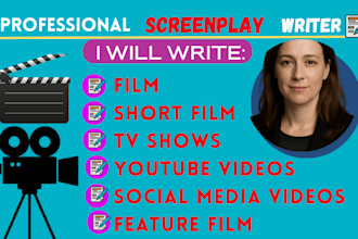 screenwriting movie script writing screenplay feature film short film video