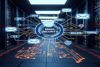 secure email with spf, dkim, dmarc, protect domain online threats, spam, spoof