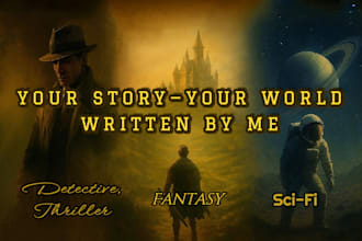 write creative fantasy, detective or sci fi stories