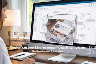 design klaviyo email flows and klaviyo email template for email marketing