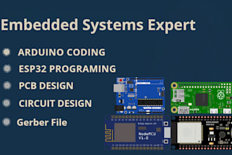do pcb design, embedded systems, esp32, arduino programming