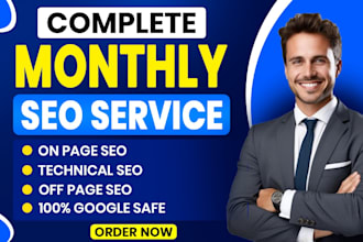 do monthly SEO service for 1st page google rankings