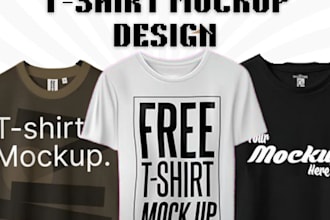 design custom t shirt mockup, hoodie mockup and artistic merch design