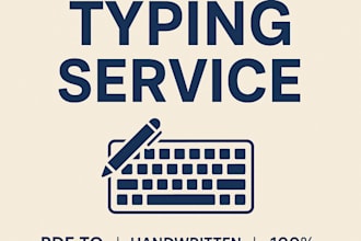 type or retype any document, PDF, or handwritten notes