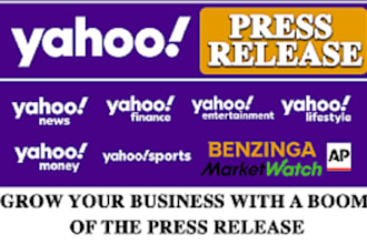 do press release distribution, yahoo finance press release, press writing
