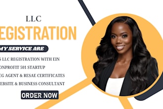 do US llc registration, ein number, boi report and dissolve llc