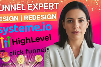 create sales funnel in systeme io, clickfunnels, gohighlevel