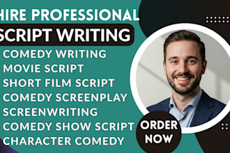 do comedy script writing screenplay writer funny dialogue script movie script
