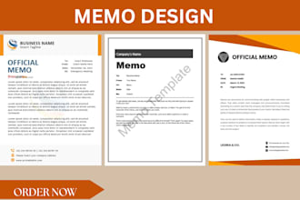 design custom memos and insert sheets tailored to your brand