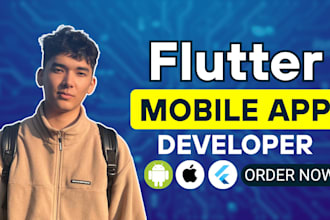 develop crossplatform mobile application on flutter, publish to ios android