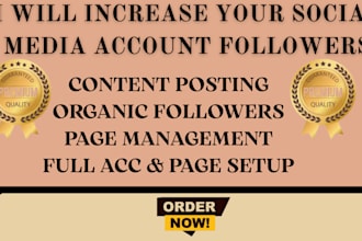 organically increase your social media followers