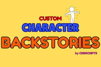 write a compelling character bio or backstory for your story, roleplay, etc