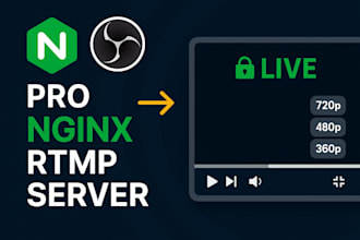 set up a professional nginx live streaming server