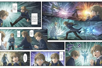 draw stunning custom comic or manga art in your style
