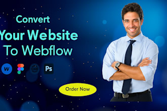 design or convert figma to a responsive webflow website