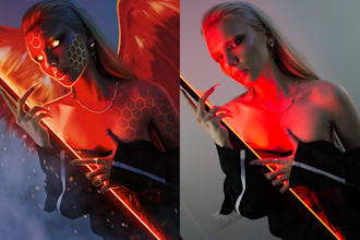 create creative digital art and surreal photo retouching